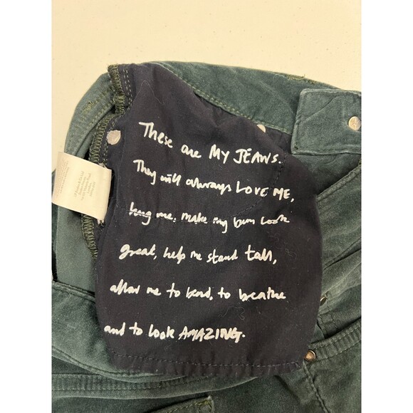 Boden Denim Women's Green Velvet Super Skinny Pants Size 6 Petite - Picture 5 of 8